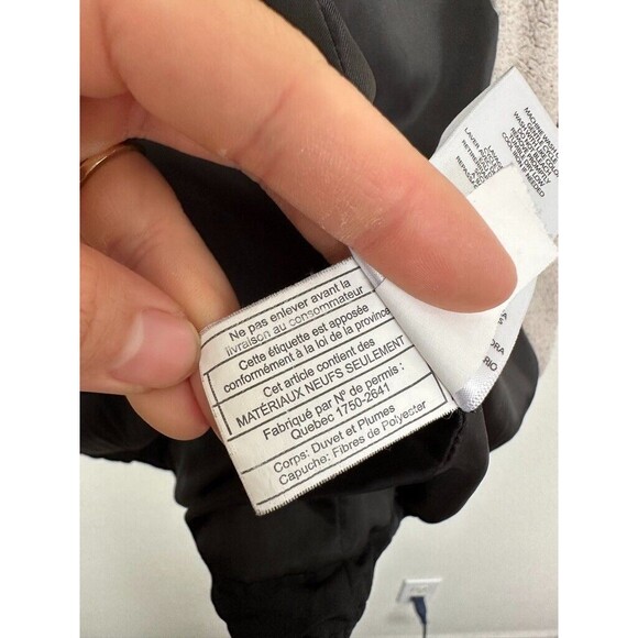 Ralph Lauren Black Label Down Puffer Jacket Full Zip Black Fleece Size Medium - Picture 10 of 13